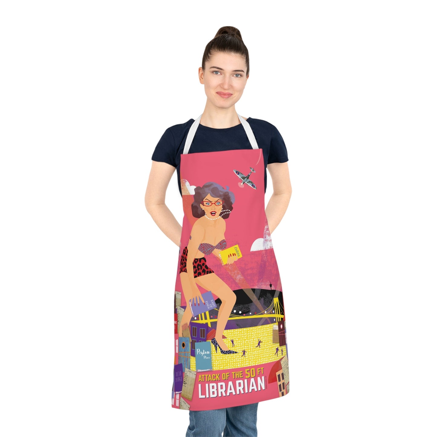 Attack of the 50 ft Librarian apron