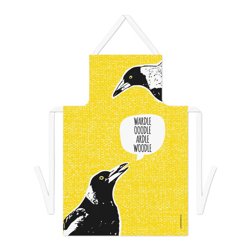 Magpie Talk apron
