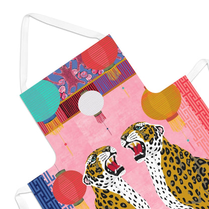 Festival Dreaming Leopards apron