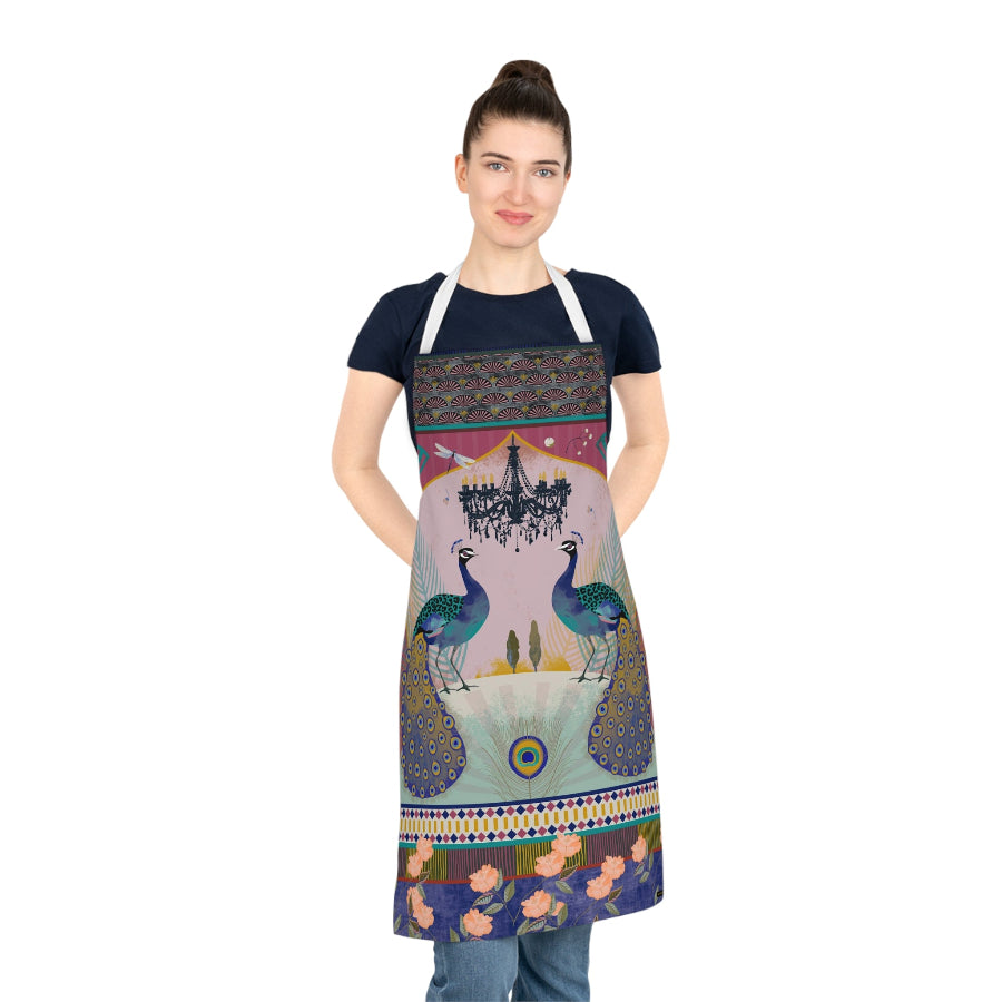Peacock Paradise apron